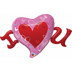 I (heart) U 46" Shape Group C Pkt Yzp