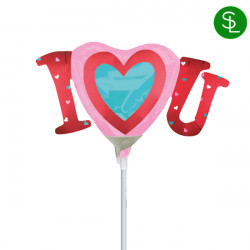 I Heart You Satin Mini Shape A30 Flat