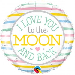 I Love You To The Moon Back 18" Pkt If