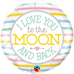 I Love You To The Moon Back 18" Pkt If