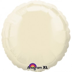 Iridescent Pearl Ivory Round Standard S15 Flat A