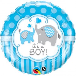 It's A Boy Elephants 18" Pkt If