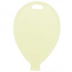 Ivory Balloon Shape Plastic Weight 100ct