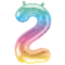 Jelli Ombre Number 2 Shape 16" Pkt
