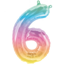 Jelli Ombre Number 6 Shape 16" Pkt
