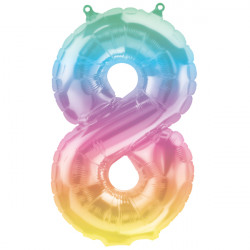 Jelli Ombre Number 8 Shape 16" Pkt