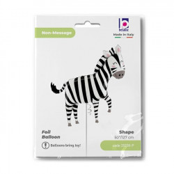 Jungle Zebra 50" Shape M Pkt
