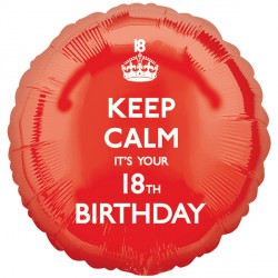 Keep Calm It's Your 18th Birthday Standard Hs40 Pkt