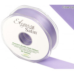 Lavender Eleganza Double Faced Satin Ribbon 25mm X 20m