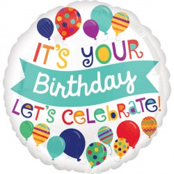 Let's Celebrate Happy Birthday Standard S40 Pkt