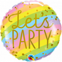 Let's Party Stripes 18" Pkt If