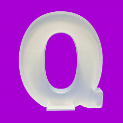 Letter Q Mosaic Balloon Frame (100cm X 89cm)