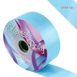 Light Blue 2" Eleganza Poly Ribbon 91m