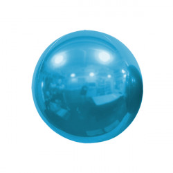 Light Blue 25cm/10" Mirror Globe Foil Balloon