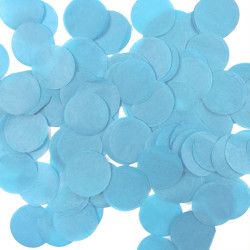 Light Blue 25mm Round Paper Confetti 100g
