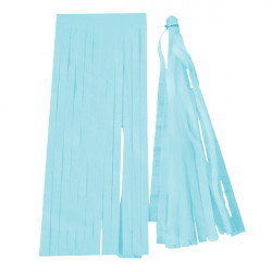 Light Blue Balloon Tassel Collar  25cm X 15cm 5 Pack Including String
