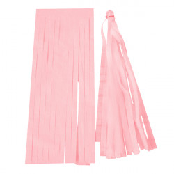 Light Pink Balloon Tassel Collar  25cm X 15cm 5 Pack Including String