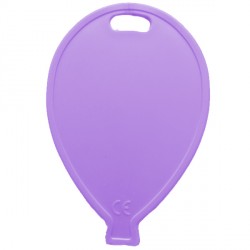 Lilac Balloon Shape Plastic Weight 100ct
