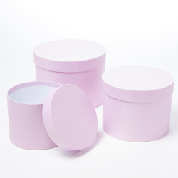 Lilac Hat Boxes (3)
