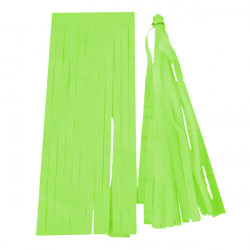 Lime Balloon Tassel Collar  25cm X 15cm 5 Pack Including String