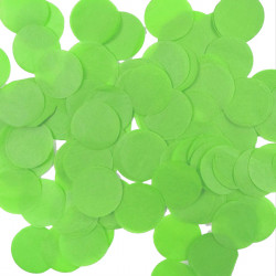 Lime Green 25mm Round Paper Confetti 100g
