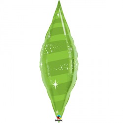 Lime Green Taper Swirl 38" Flat Ywt