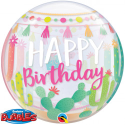 Llama Party Birthday 22" Single Bubble Yrv