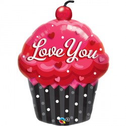 Love You Cupcake 35" Shape Group B Pkt Yte