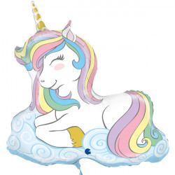 Macaron Unicorn 39" Shape D Pkt