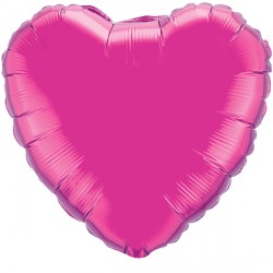 Magenta Heart 18" Flat Q Hj