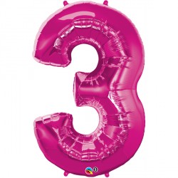 Magenta Number 3 Shape Group D 44" Pkt Ycj