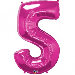 Magenta Number 5 Shape Group D 44" Pkt Ycj