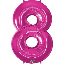 Magenta Number 8 Shape Group D 42" Pkt Ycj