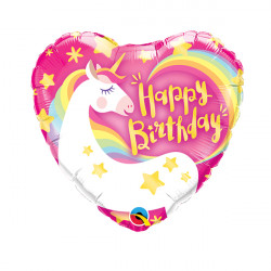Magical Unicorn Birthday 9" Flat Hi