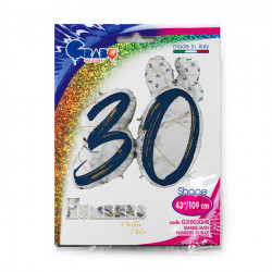 Marble Mate Blue 30 43" Holo Shape D Pkt