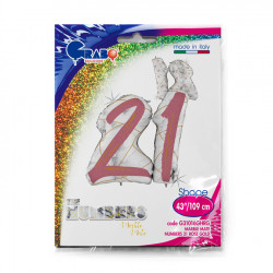 Marble Mate Rose Gold 21 43" Holo Shape D Pkt