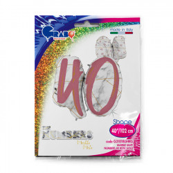 Marble Mate Rose Gold 40 40" Holo Shape D Pkt