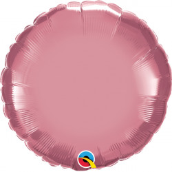 Mauve Chrome Round 18" Flat Q Hj