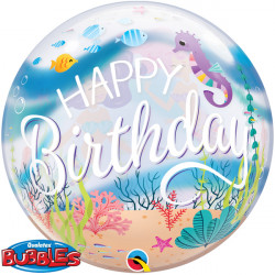 Mermaid Party Birthday 22" Single Bubble Yrv