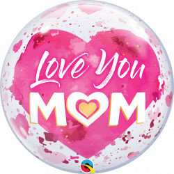M(heart)m Pink Love You  22" Single Bubble Yrv