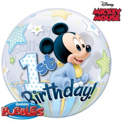 Mickey Mouse 1st Birthday 22" Single Bubble Yyh