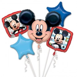 Mickey Mouse Roadster 5 Balloon Bouquet P75 Pkt