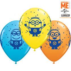 Minions 11" Yellow, Robin's Egg Blue & Orange (25ct) Lbc