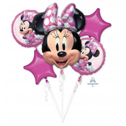 Minnie Mouse Forever 5 Balloon Bouquet P75 Pkt