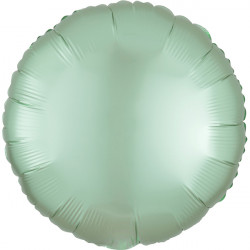 Mint Green Satin Luxe Round Standard S15 Flat A