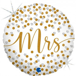 Mrs Confetti Grabo 18" Holographic Pkt