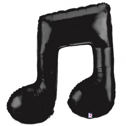 Music Note Double Black 40" Shape C Pkt