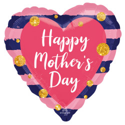 Navy & Pink Happy Mother's Day Standard S40 Pkt