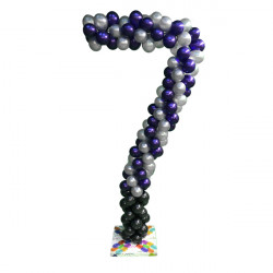 Number 7 Balloon Frame Including Base