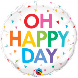 Oh Happy Day Rainbow Confetti 18" Pkt If